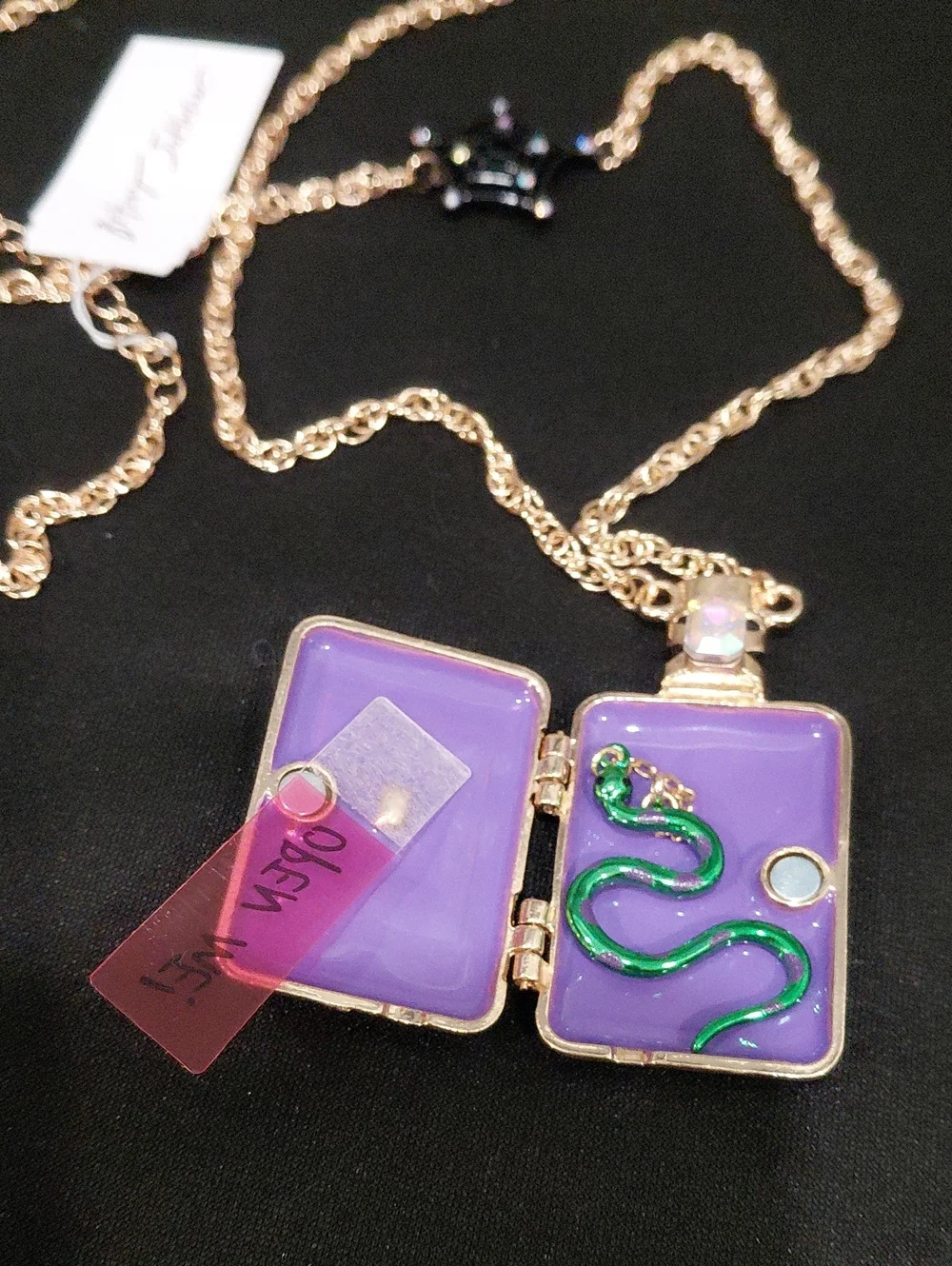 BETSEY JOHMSON Poison Locket Pendant Necklace